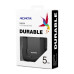 Зовнішній жорсткий диск PHD External 2.5'' ADATA USB 3.1 DashDrive Durable HD330 5TB Black Зовнішній жорсткий диск PHD External 2.5'' ADATA USB 3.1 DashDrive Durable HD330 5TB Black