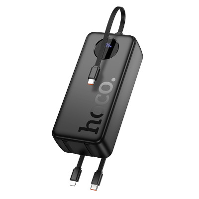 Зовнішній акумулятор HOCO J132B Sabio 22.5W+PD20W fully compatible power bank with 3 cables(30000mAh) Black Зовнішній акумулятор HOCO J132B Sabio 22.5W+PD20W fully compatible power bank with 3 cables(30000mAh) Black
