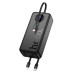 Зовнішній акумулятор HOCO J132B Sabio 22.5W+PD20W fully compatible power bank with 3 cables(30000mAh) Black Зовнішній акумулятор HOCO J132B Sabio 22.5W+PD20W fully compatible power bank with 3 cables(30000mAh) Black