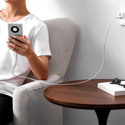 Кабель Baseus Superior Series Fast Charging Data Cable USB to Type-C 100W 1.5m Moon White Кабель Baseus Superior Series Fast Charging Data Cable USB to Type-C 100W 1.5m Moon White