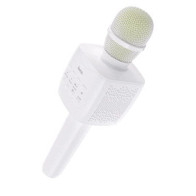 Портативна колонка-мікрофон HOCO BK5 Cantando karaoke microphone 5W White