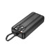 Внешний аккумулятор HOCO J132A Sabio 22.5W+PD20W fully compatible power bank with 3 cables(20000mAh) Black