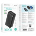 Зовнішній акумулятор BOROFONE BJ56B Graceful 22.5W+PD20W fully compatible power bank(30000mAh) Black