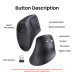 Маніпулятор миша бездротова UGREEN MU008 Multi-mode Vertical Mouse White