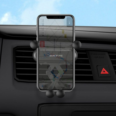 Автотримач для телефона BOROFONE BH19 Eddie air outlet gravity in-car holder