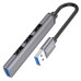 USB-хаб HOCO HB26 4 in 1 adapter(USB to USB3.0+USB2.0*3) Metal Gray USB-хаб HOCO HB26 4 in 1 adapter(USB to USB3.0+USB2.0*3) Metal Gray