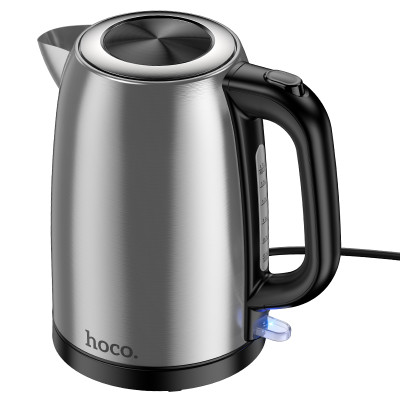 Электрочайник HOCO HE12 1.7L stainless steel electric kettle (EU) Stainless Steel