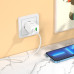 Мережевий зарядний пристрій з кабелем HOCO N28 Founder PD20W+QC3.0 charger set(C to iP) White Мережевий зарядний пристрій з кабелем HOCO N28 Founder PD20W+QC3.0 charger set(C to iP) White