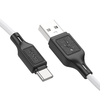 Кабель HOCO X90 Cool silicone charging data cable for Type-C White Кабель HOCO X90 Cool silicone charging data cable for Type-C White