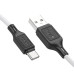 Кабель HOCO X90 Cool silicone charging data cable for Type-C White Кабель HOCO X90 Cool silicone charging data cable for Type-C White