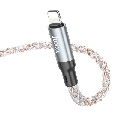 Кабель HOCO U112 Shine charging data cable for iP Gray Кабель HOCO U112 Shine charging data cable for iP Gray