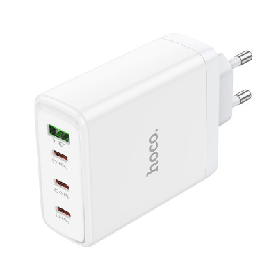 Мережевий зарядний пристрій HOCO N31 Leader PD100W four-port(3C1A) fast charger White Мережевий зарядний пристрій HOCO N31 Leader PD100W four-port(3C1A) fast charger White