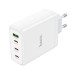 Мережевий зарядний пристрій HOCO N31 Leader PD100W four-port(3C1A) fast charger White Мережевий зарядний пристрій HOCO N31 Leader PD100W four-port(3C1A) fast charger White