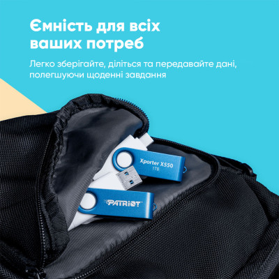 Флеш-накопичувач Patriot USB 3.2 Gen 1 Xporter X550 512GB Type-A+C