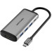 USB-хаб Vention Type-C to HDMI/USB3.0*3/PD Converter 0.15M Gray Metal Type (CNBHB)