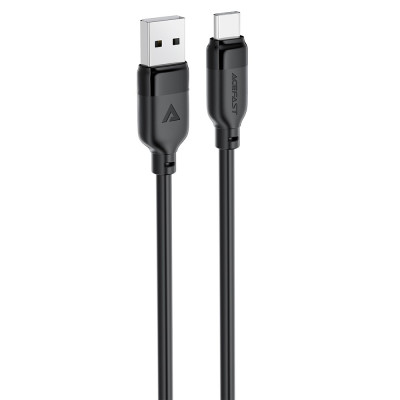 Кабель ACEFAST C16-04, USB to Type-C, 3A, 1.2m ,TPE, TPU connectors, Black