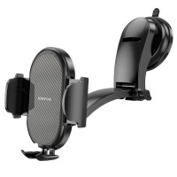 Автотримач для телефона BOROFONE BH73 Charm press type center console car holder Black Автотримач для телефона BOROFONE BH73 Charm press type center console car holder Black