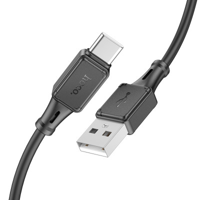 Кабель HOCO X101 Assistant silicone charging data cable Type-C Black Кабель HOCO X101 Assistant silicone charging data cable Type-C Black