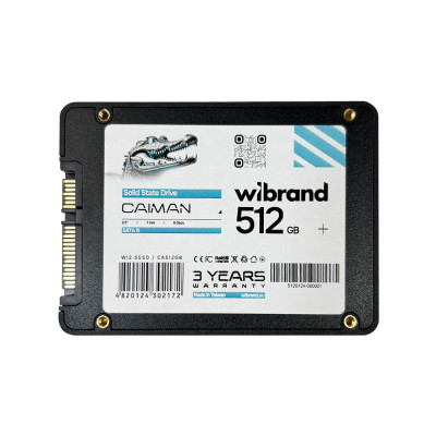 Накопичувач SSD Wibrand Caiman 512GB 2.5 Накопичувач SSD Wibrand Caiman 512GB 2.5