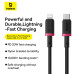 Кабель Baseus Dura Series Fast Charging Cable Type-C to iP 20W 2m Red+Black Кабель Baseus Dura Series Fast Charging Cable Type-C to iP 20W 2m Red+Black