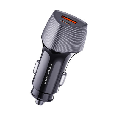 Автомобільний зарядний пристрій WUW-C206 PD20W+QC3.0 Grey