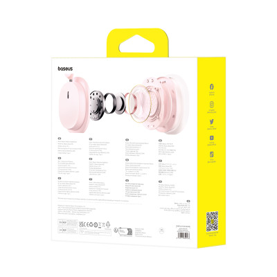 Бездротові накладні навушники Baseus Bowie D05 Wireless Headphones Baby Pink