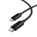 Кабель BOROFONE BX123 Leya 60W silicone charging data cable C to C Black Кабель BOROFONE BX123 Leya 60W silicone charging data cable C to C Black