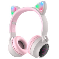 Бездротові накладні навушники HOCO W27 Cat ear wireless headphones Gray