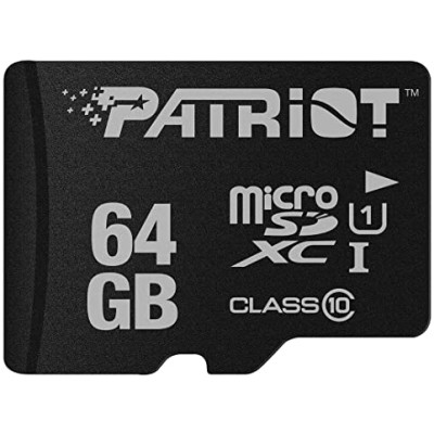 Карта пам'яті microSDXC (UHS-1) Patriot LX Series 64Gb class 10 Карта пам'яті microSDXC (UHS-1) Patriot LX Series 64Gb class 10