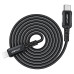 Кабель ACEFAST C4-01 Type-C to iP 3A, 30W, 1.8m, nylon, zinc connectors, Black