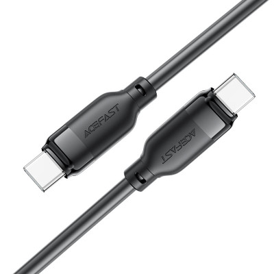 Кабель ACEFAST C16-03, Type-C to Type-C, 60W, 1.2m, TPE, TPU connectors, Black Кабель ACEFAST C16-03, Type-C to Type-C, 60W, 1.2m, TPE, TPU connectors, Black