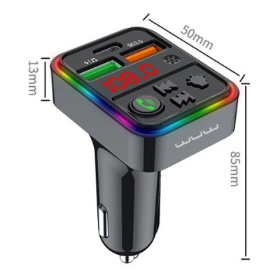 АЗП з FM-модулятором WUW-C162 Black