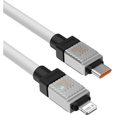 Кабель Baseus CoolPlay Series Fast Charging Cable Type-C to iP 20W 2m White Кабель Baseus CoolPlay Series Fast Charging Cable Type-C to iP 20W 2m White
