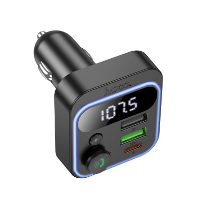 АЗП з FM-модулятором HOCO E85 Tiger PD20W+QC3.0 car BT FM transmitter Black АЗП з FM-модулятором HOCO E85 Tiger PD20W+QC3.0 car BT FM transmitter Black