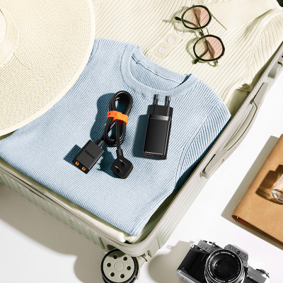 Мережевий зарядний пристрій з кабелем Baseus GaN5 Pro Fast Charger 2C+U 65W EU Black(Baseus Xiaobai charging Cable Type-C to Type-C 100W) Мережевий зарядний пристрій з кабелем Baseus GaN5 Pro Fast Charger 2C+U 65W EU Black(Baseus Xiaobai charging Cable Type-C to Type-C 100W)