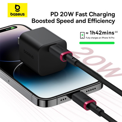 Кабель Baseus Dura Series Fast Charging Cable Type-C to iP 20W 2m Red+Black Кабель Baseus Dura Series Fast Charging Cable Type-C to iP 20W 2m Red+Black