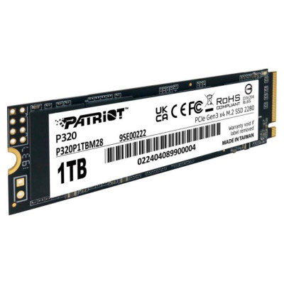Накопичувач SSD M.2 Patriot P410 1TB NVMe 2280 PCIe Gen4 x4 5000/4500 TLC