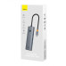 USB-хаб Baseus UltraJoy Series 6-Port HUB (Direct-Link Type) Space Grey（USB-C*2 to USB-C 40Gbps*1+USB3.0*3+SD/TF3.0*1）