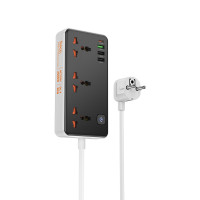 Мережевий подовжувач HOCO AC8A Storm 3-position socket(PD30W/1C3A) Black Мережевий подовжувач HOCO AC8A Storm 3-position socket(PD30W/1C3A) Black