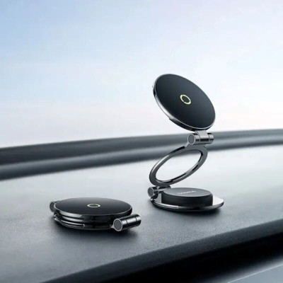 Автотримач для телефона Baseus MagPro Series II Magnetic Car Mount Stick-on Version Cosmic Black
