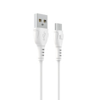 Кабель Wibrand Boa PVC charging data cable for Micro 1m White Кабель Wibrand Boa PVC charging data cable for Micro 1m White