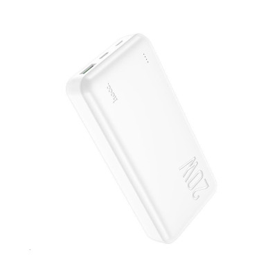 Зовнішній акумулятор HOCO J87A Tacker PD20W+QC3.0 power bank(20000mAh) White