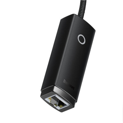 USB-Hub Baseus Lite Series Ethernet Adapter USB-A to RJ45 LAN Port (1000Mbps) Black USB-Hub Baseus Lite Series Ethernet Adapter USB-A to RJ45 LAN Port (1000Mbps) Black