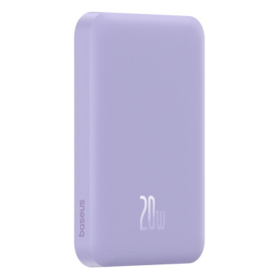 Зовнішній акумулятор Baseus Magnetic Mini Wireless Fast Charge Power Bank 5000mAh 20W Nebula Purple Зовнішній акумулятор Baseus Magnetic Mini Wireless Fast Charge Power Bank 5000mAh 20W Nebula Purple