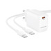 Мережевий зарядний пристрій з кабелем BOROFONE BN26 Fuente single-port PD20W charger set (C to C) (EU) White Мережевий зарядний пристрій з кабелем BOROFONE BN26 Fuente single-port PD20W charger set (C to C) (EU) White