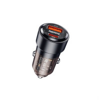 Автомобільний зарядний пристрій REMAX Walking Series 75W PD+QC 1C+1A Fast Car Charger RCC360 Black Автомобільний зарядний пристрій REMAX Walking Series 75W PD+QC 1C+1A Fast Car Charger RCC360 Black