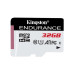 Карта пам'яті microSDHC (UHS-1 U1) Kingston Endurance 32Gb class 10 А1 (R95MB/s, W30MB/s)