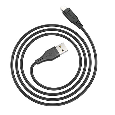 Кабель ACEFAST C3-04 USB to Type-C 3A, 1.2m, TPE, TPE connectors, Black Кабель ACEFAST C3-04 USB to Type-C 3A, 1.2m, TPE, TPE connectors, Black