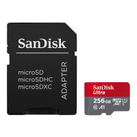 Карта пам'яті microSDXC (UHS-1) SanDisk Ultra 256Gb class 10 A1 (150MB/s) (adapter SD) Карта пам'яті microSDXC (UHS-1) SanDisk Ultra 256Gb class 10 A1 (150MB/s) (adapter SD)