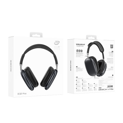 Бездротові накладні навушники BOROFONE BO22 Plus Elegant BT headphones Deep Space Gray
